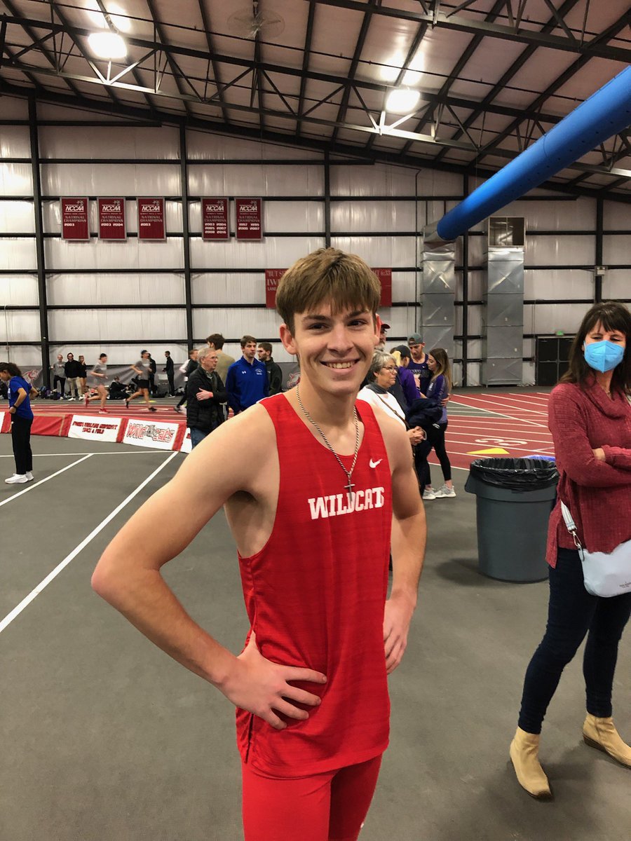 Cade B on to the finals in his first college meet 💪