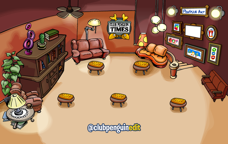 Club Penguin Edits on X: Book Room