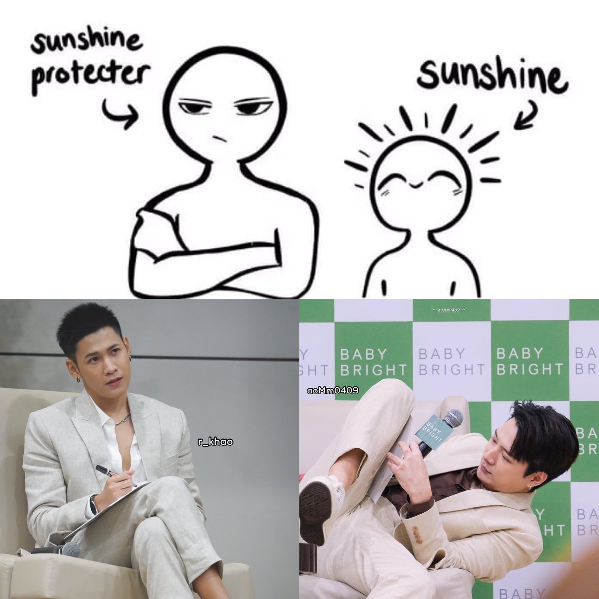 AVERYday1610's tweet photo. ngl they join this cute meme 😂
#BabyBrightxKristSingto 
#BabyBrightNiceToMissYou https://t.co/43GeekP7tK