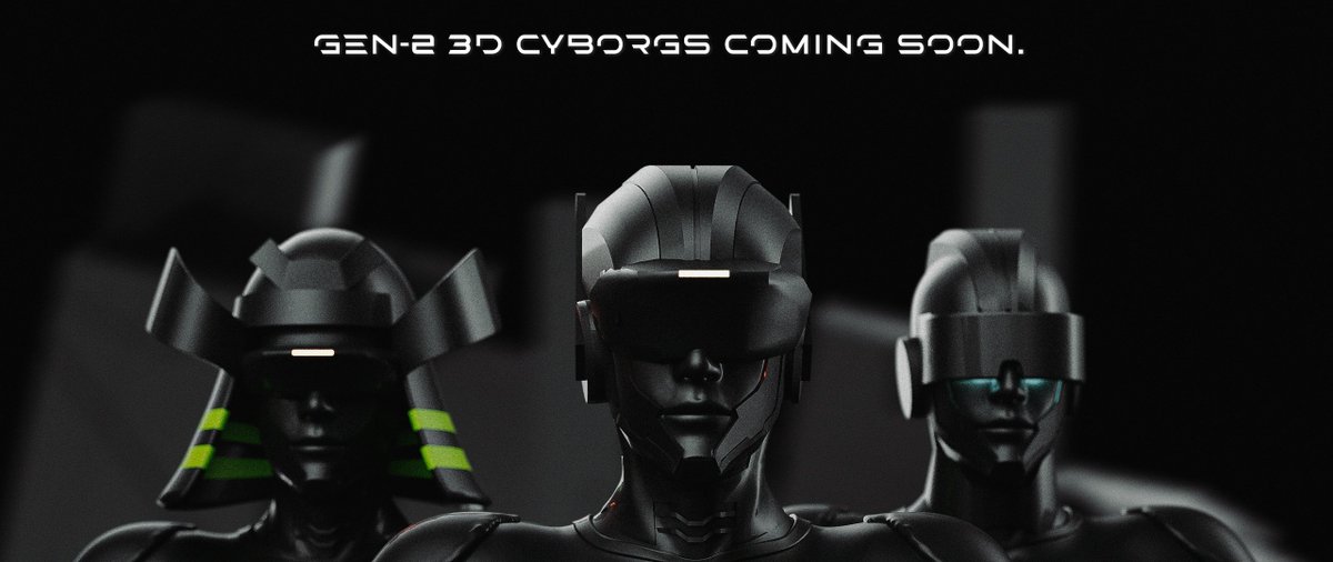 The wait is finally over cyborgs! 🎉 

Behold the BASE TRIO... the first three of the upcoming 20k 3D AR-Enabled Generation 2 Cyborgs of the Stellar Galactic Force. 🤖 🚀 

Already sense the upcoming revolution?
    
RT and enlist yourself in the cause by dropping (🦾,🦾) below!