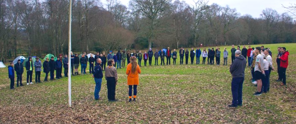 ExplorerScout Oscar Lodge received ‘Commander Bruce Award’ today at @FernyCrofts from my sister-in-law Minna Bruce. Well done Oscar!! (standing with Minna and @CCHantsScouts and @HampshireScouts)