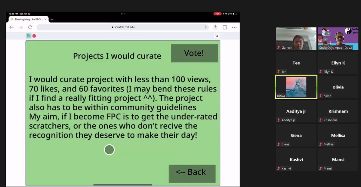 coderdojoapexnc's tweet image. We&apos;re snowed out ❄️here in #apexnc  but nothing cant stop us from kicking off our exciting Winter term 🙌. #VirtualDojo #CoderDojo