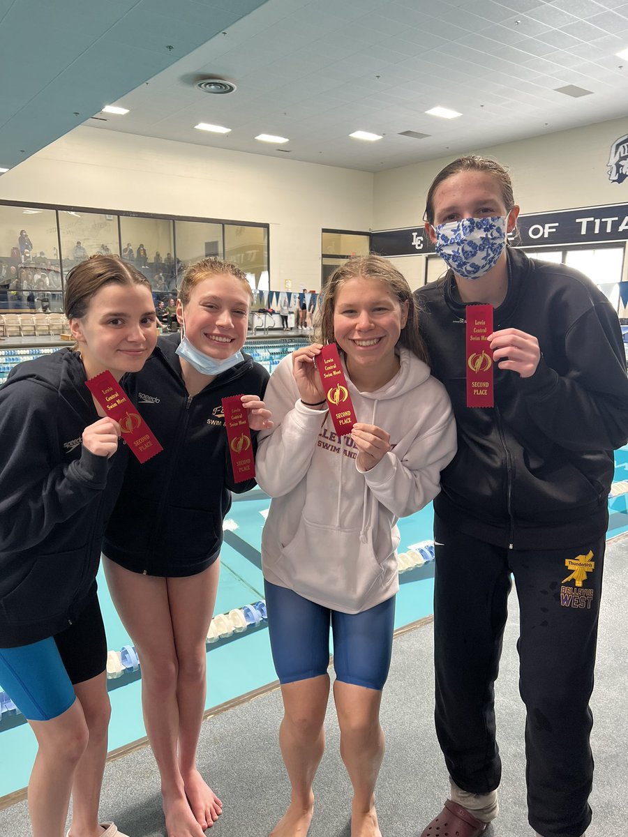 Girls 200 free relay placed 3rd with a 1:48.14!