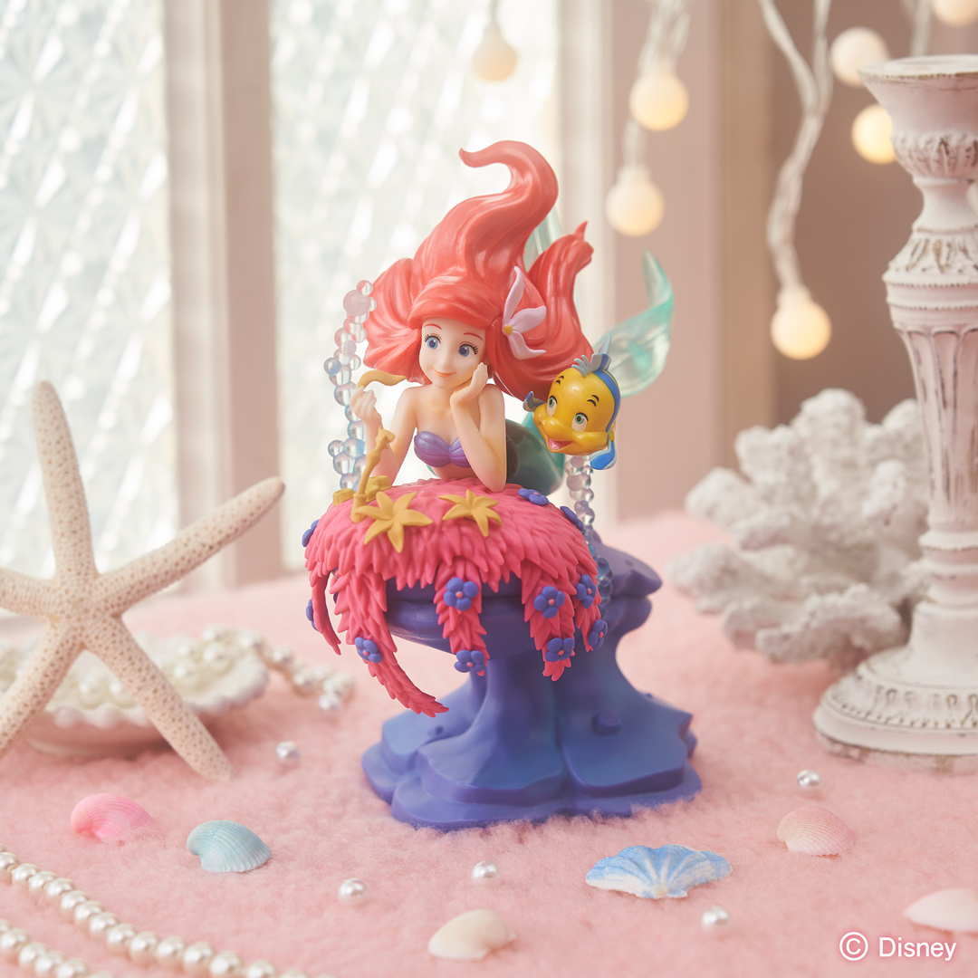 一番くじ Bandai Spirits 好評販売中 一番くじ ディズニー プリンセス Romantic Lagoon ラストワン賞はa賞 アリエル フィギュアにパール感のある彩色を施した特別カラーバージョンです セブン イレブン店舗 イトーヨーカドー