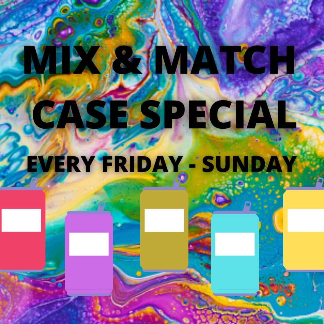 Mix up the weekend your way with a $50 case of Stone's Throw Beer! Pick SIX 4-packs of your choice, and set yourself up with all your favorite brews, available all weekend long.