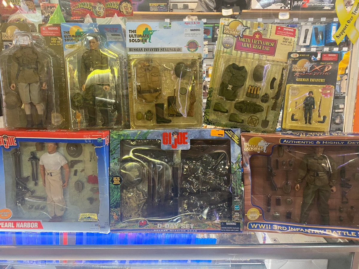 Freaktoyz's tweet photo. Just got in a bunch of GI Joe and Ultimate Soldier figures! Stop by to see the whole collection! https://t.co/MyU1IfRfP1