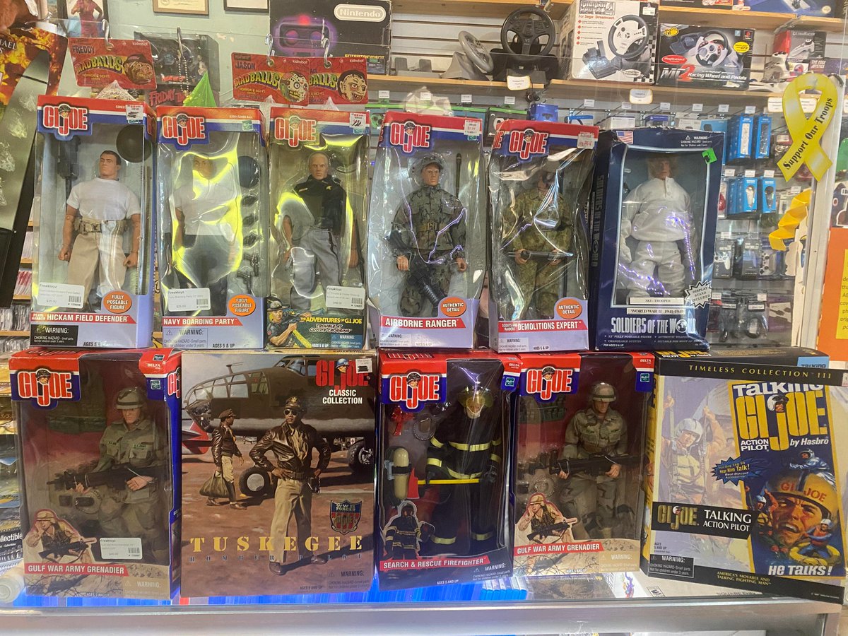 Freaktoyz's tweet photo. Just got in a bunch of GI Joe and Ultimate Soldier figures! Stop by to see the whole collection! https://t.co/MyU1IfRfP1