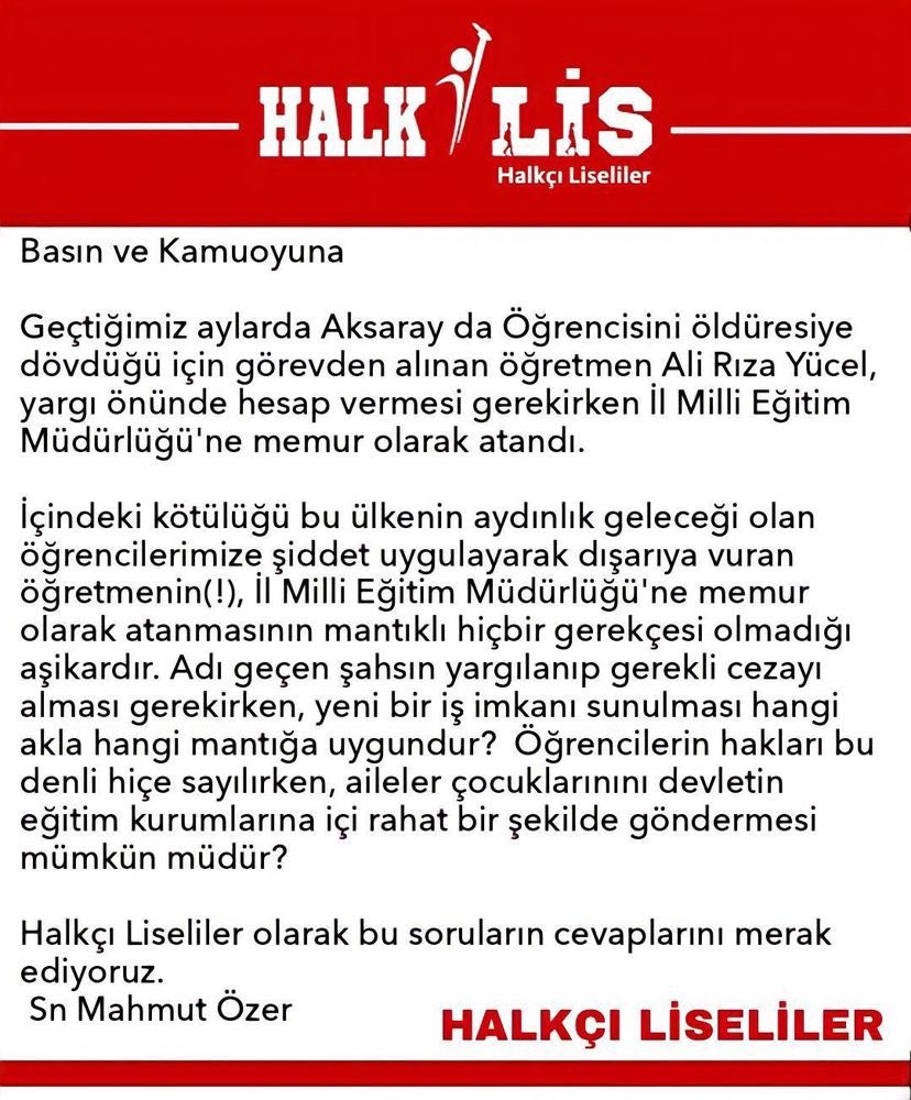 Bizler bu zihniyeti değiştirmek için sonuna kadar mücadele edeceğiz ! <a href="/tcmeb/">Millî Eğitim Bakanlığı</a>