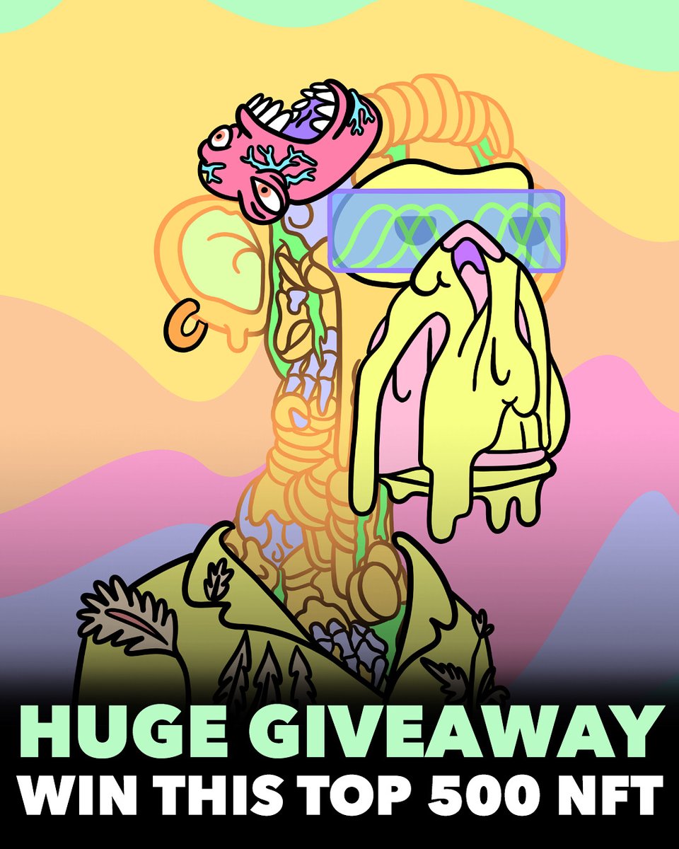 To thank our amazing community again, we are organizing a massive giveaway! We will be giving away one Undead Pastel NFT (rank 477)🧟‍♂️ 

To enter:
1. Follow <a href="/UndeadPastelNFT/">Undead Pastel Club</a> 
2. Tag a friend on this post (1 tag = 1 entry)
3. Retweet
4. Join our Discord (link in Bio)

Good luck! 🧟‍♂️