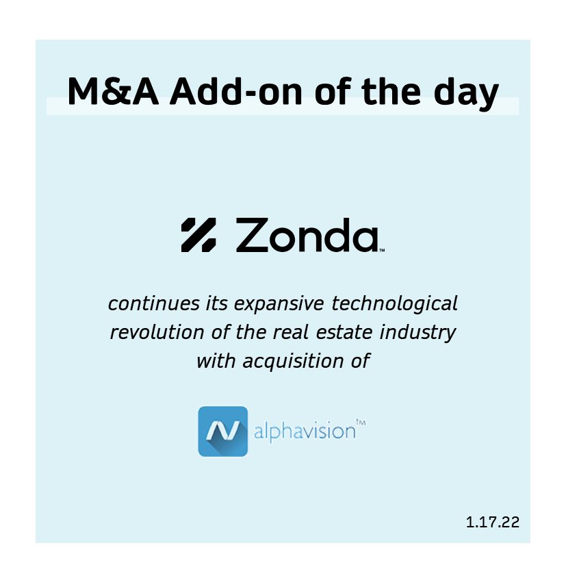 M&amp;A Add-on of the day - 1.17.22 <a href="/Midocean_/">MidOcean Partners</a> 
<a href="/Zondahome/">Zonda</a>