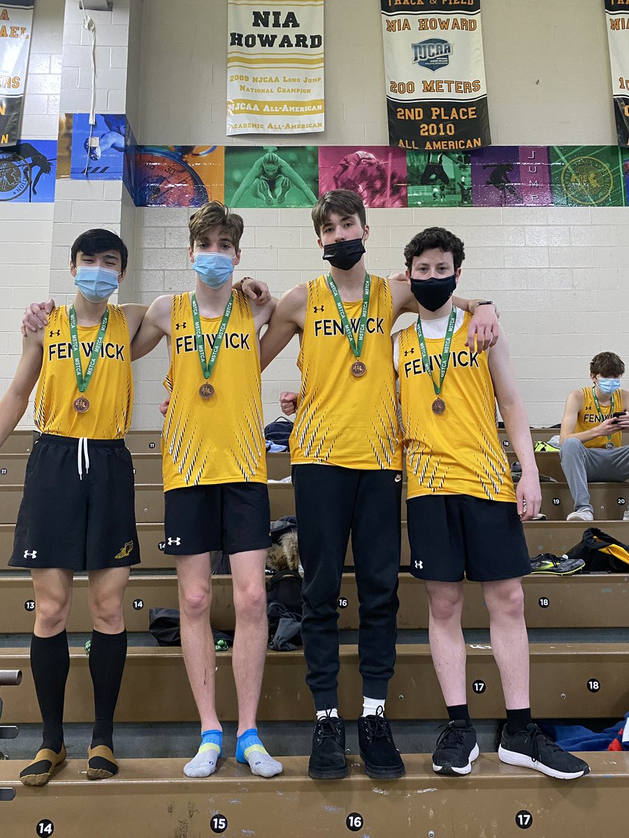 Hardware!!!! 
MSCTA D4 Relays
Boys 4x400m placed 5th with a time of 3:44.70

Ethan Tran, Wyatt Burr, Declan Smith and Ryan Morgenstern
#FenwickTF #WeAreFenwick <a href="/We_Are_Fenwick/">Fenwick Crusaders</a>