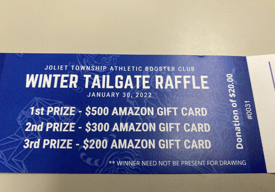 JWTigerVB's tweet photo. Joliet Township Boosters are running a Winter Raffle to support West and Central athletics. The boosters do a great job helping our kids. If you can buy a ticket, it would be greatly appreciated. @JolietWestAD @JTBoosters @JolietCentralAD https://t.co/KNh5Zfxjks