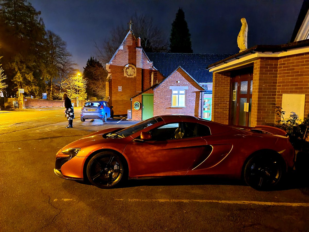 nomadicmark's tweet image. Praying for McLaren 
A few quid parked outside the local church. 
#McLaren #SuperCarSaturday