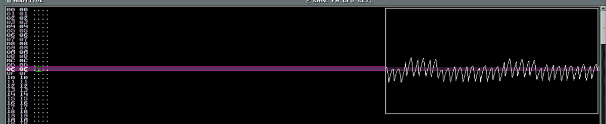 LTVA5's tweet photo. I'm actually alive! And working on #klystrack-plus. Here you can see basic oscilloscope (now without any triggering so wave jumps). See it in action here https://t.co/k7zTGvDD6q
#chiptune https://t.co/gyfxmpVoAF