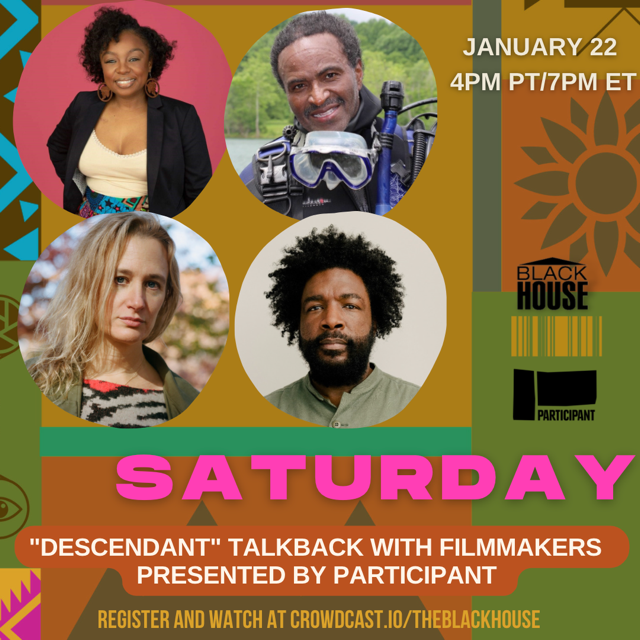 Participant's tweet photo. Tune in to this #DescendantDoc panel today at 4 PM PT with @the_blackhouse! Register to watch here: https://t.co/ZQUjwCEuqz #Sundance @sundancefest https://t.co/wxGNHB5duS