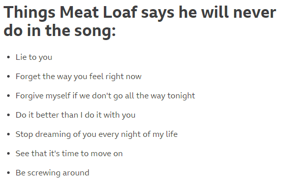 MforManuel's tweet photo. For those of you who still wonder what it was that Meat Loaf would never do: https://t.co/xyv0r6qGec #Meatloaf https://t.co/HIgmoIa73T