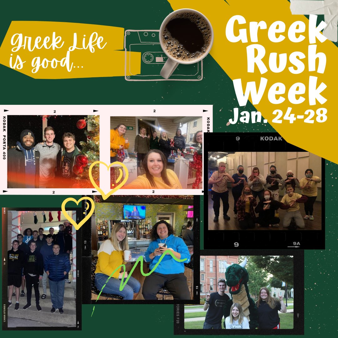 Greek Life is Good!!!! Next week is Rush Week. Watch for the open house schedule and Greek events. Each organization will be hosting at least one Open House for you to attend to learn more about the organization and Greek Life at TU.