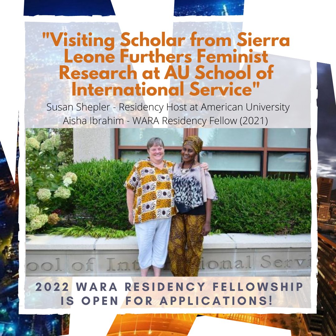 A reminder about some of the great things that can come out of a WARA Residency Fellowship: Read more about Aisha’s trip, bit.ly/3mP9MFI and apply to the 2022 fellowship here:
ow.ly/HJhq50Hs5fU

Applications close Feb 20 

#AfricaResearch  #ResearchGrants