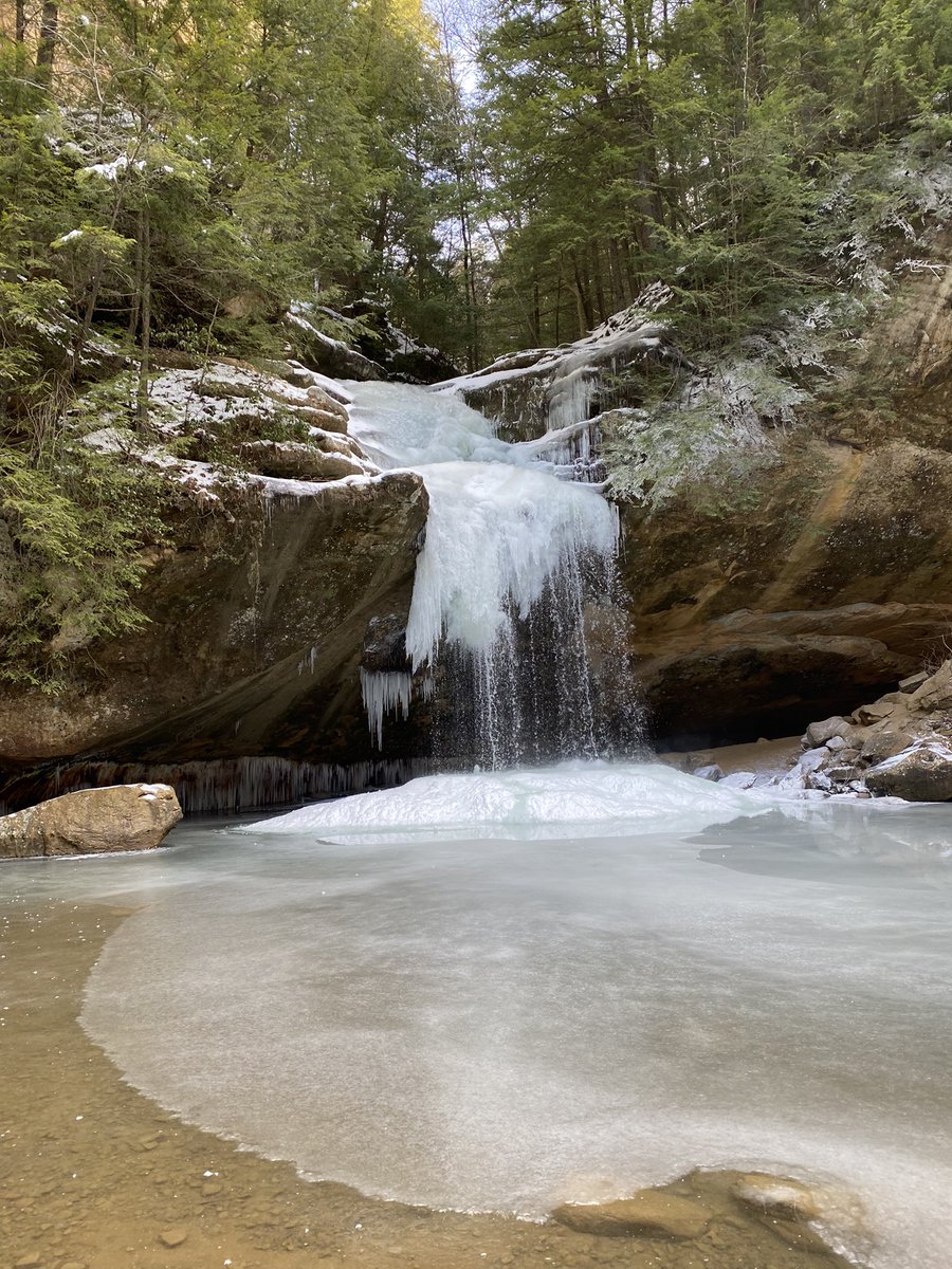 Morning hike was cold and slippery, but beautiful!