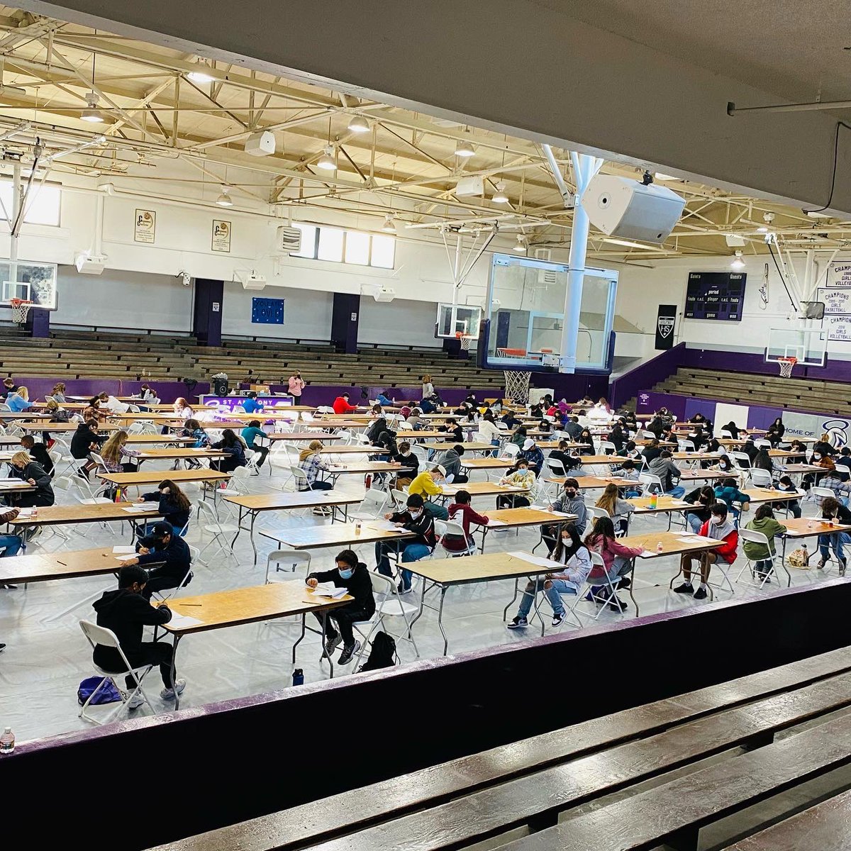 StAnthonySAINTS's tweet photo. Today our Class of 2026 takes another step towards becoming a Saint! Another HSPT test will be offered next Saturday. Apply @ https://t.co/SplWhHOaPT

#homeofthesaints #fearthehalo
#smallbydesign #biginopportunity https://t.co/R0hcWB1AaK