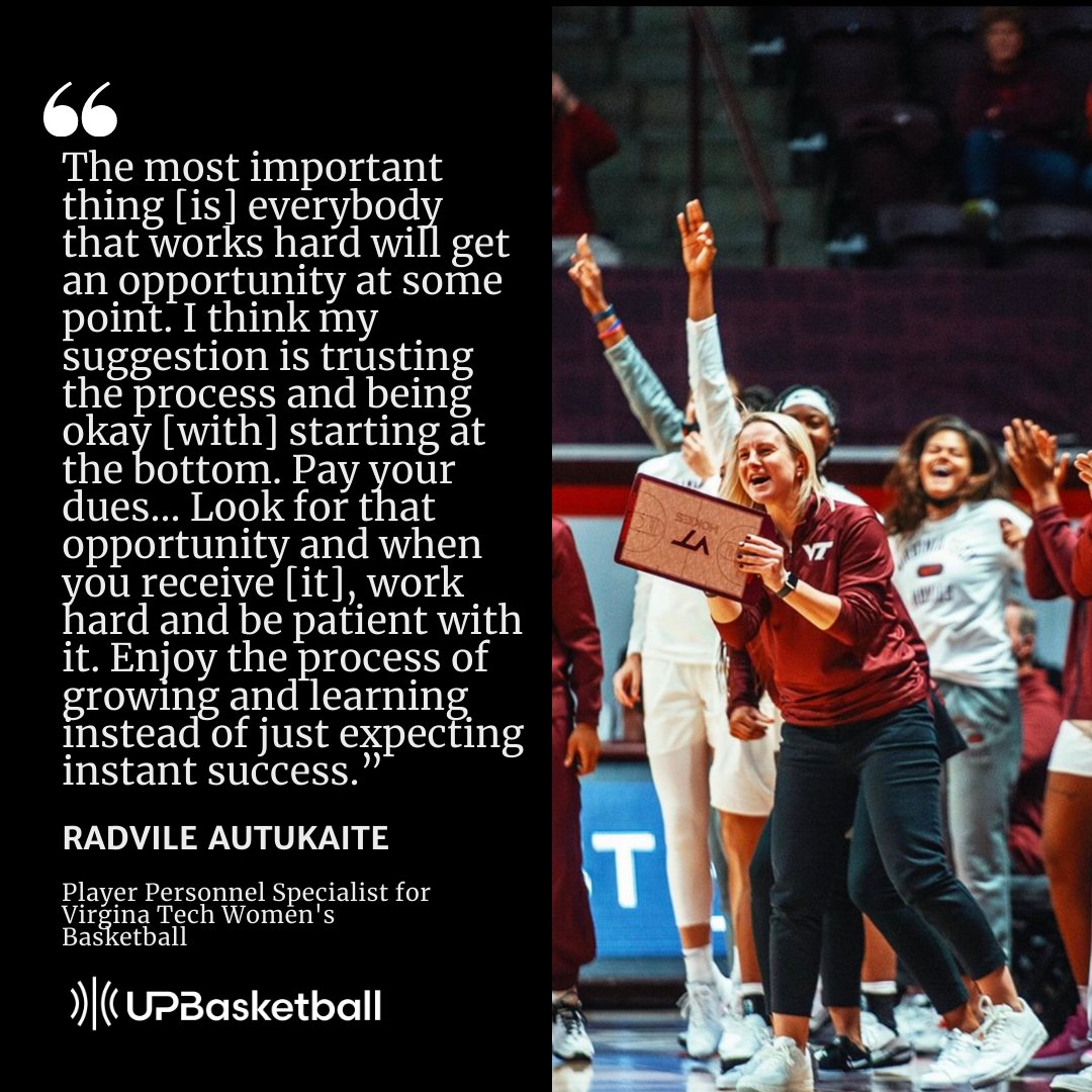UPBasketball (@upbtraining) on Twitter photo New blog‼️ Read more on <a href="/HokiesWBB/">Virginia Tech Women's Basketball</a> Player Personnel Specialist @Rad3Radvile's transition from a player to a member on the coaching staff &on what advice she would give to young athletes who are interested in a career path on the coaching side of basketball upbtraining.com/blogs/news/rad… New blog‼️ Read more on <a href="/HokiesWBB/">Virginia Tech Women's Basketball</a> Player Personnel Specialist @Rad3Radvile's transition from a player to a member on the coaching staff &on what advice she would give to young athletes who are interested in a career path on the coaching side of basketball upbtraining.com/blogs/news/rad…