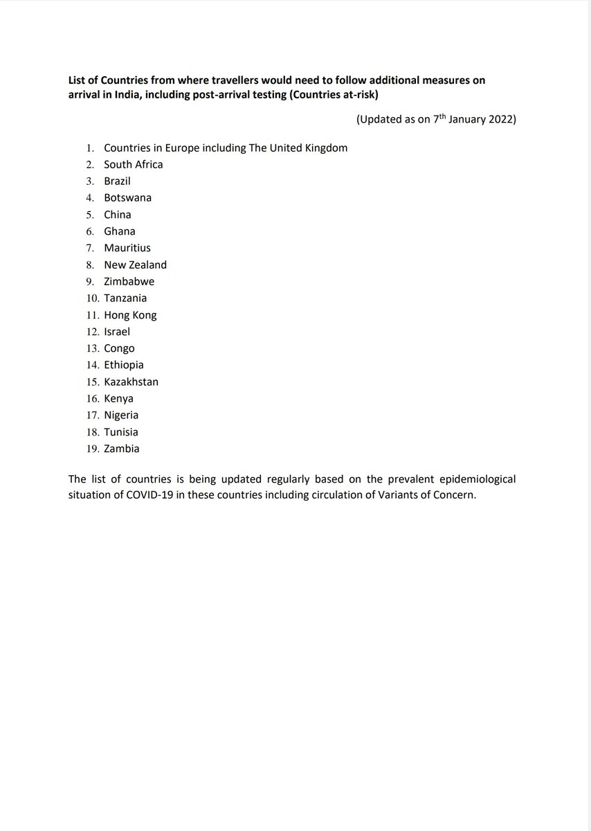 Dkaranm's tweet photo. @Pib_MoCA @DelhiAirport @MoHFW_INDIA according to new notice (7 Jan) Russia is not a high risk country. But in air subidha form it's indicating red colour form. It creating a very hectic situation for me and others also regarding COVID Test. https://t.co/DLXJCleazu