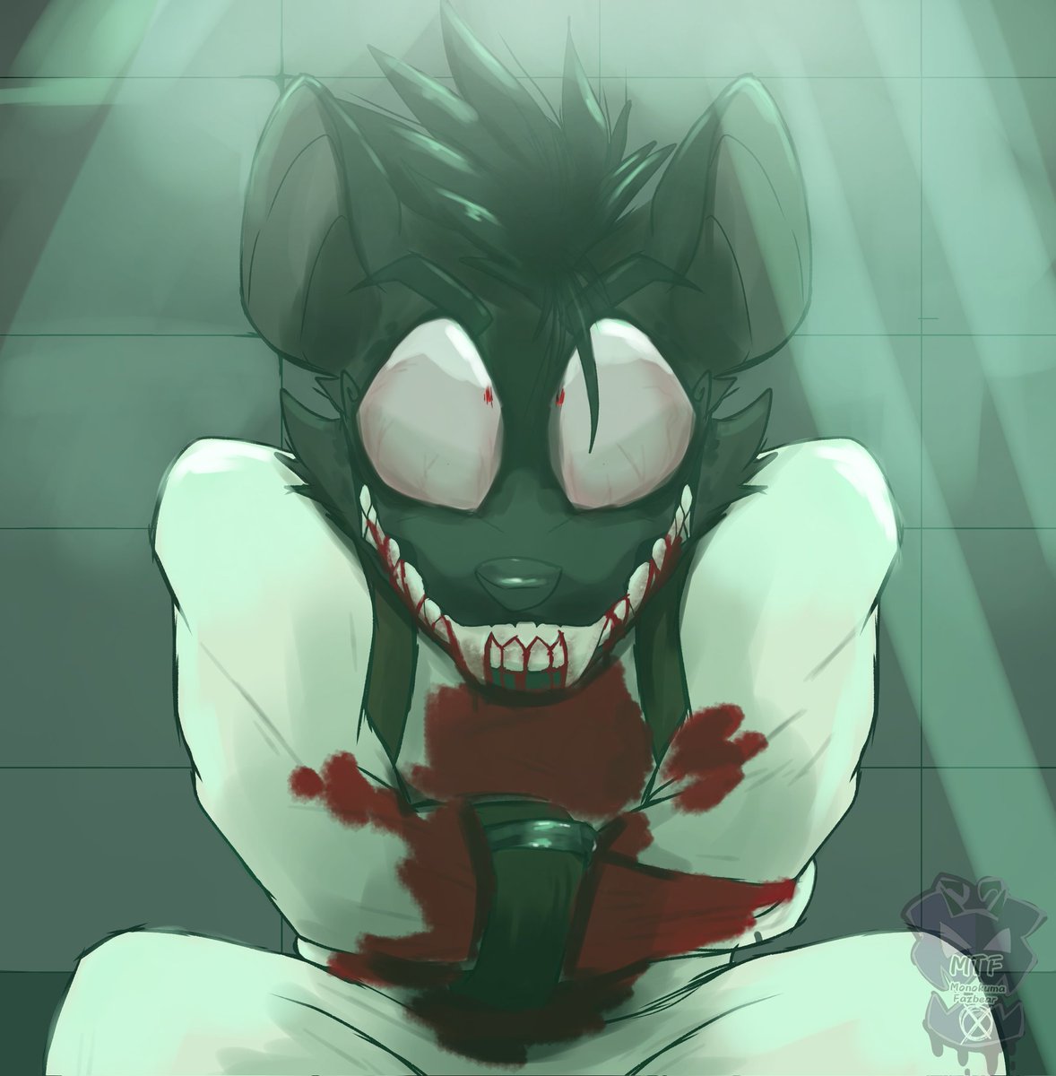 MonokumaTeddy's tweet photo. With Blood~ ☠️ https://t.co/StvCnR7YcV