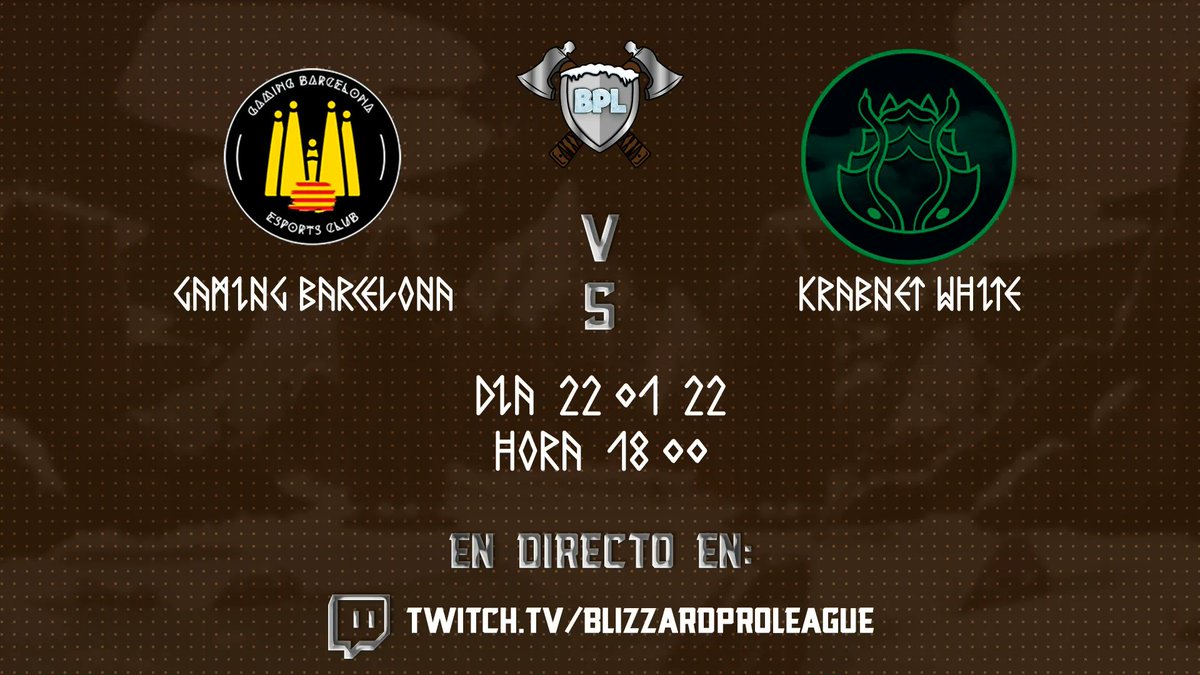 GamingBarxelona's tweet photo. Gran victòria en el partit de avui davant un molt bon rival com és @krabnetclub que ens deixa líders a la classificació de la @BlizzardPLeague 
#enhorabonagamingbarcelona 
#BPLEnCatalà 🥳🥳🥳 https://t.co/E7Yd40Mbu7