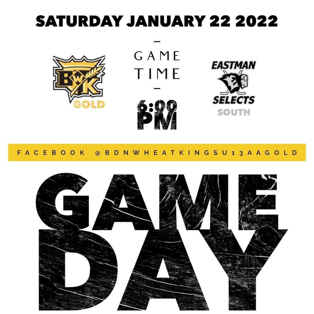 BWheatkings's tweet photo. It’s game day and the boys are travelling to St. Adolphe to take on Eastman South! https://t.co/e7xAm9dERv