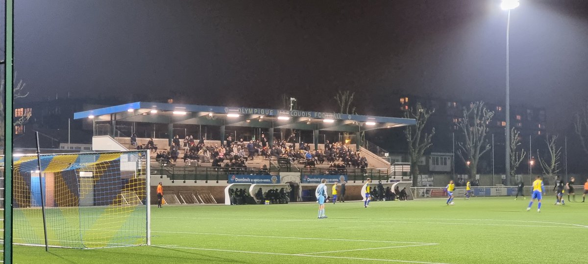 Olympique Marcquois v Le Touquet  🇫🇷. 6 more days and fans allowed back into 🇧🇪  ⚽️. Another trip across the border to catch a game on a bitterly cold night near Lille. Plenty of delightful new grounds around Lille. <a href="/OMF11/">Olympique Marcquois Football</a> <a href="/LeTouquetACFCO/">Le Touquet ACFCO - Officiel</a> #groundhopping