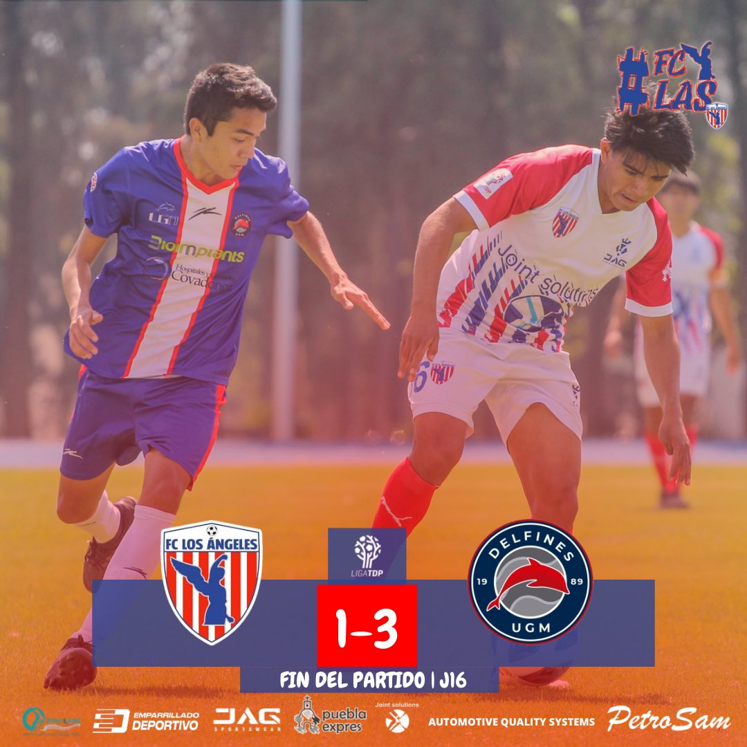 FCLosAngelesMx's tweet photo. ⏰ 90:00 + 5 ¡Fin del partido! Doloroso inicia ante DELFINES UGM. Seguiremos trabajando para lograr los resultados. Buen regreso tío DELFINES UGM🥺. #FCLAS🔴⚪️ https://t.co/Qrfrp396og