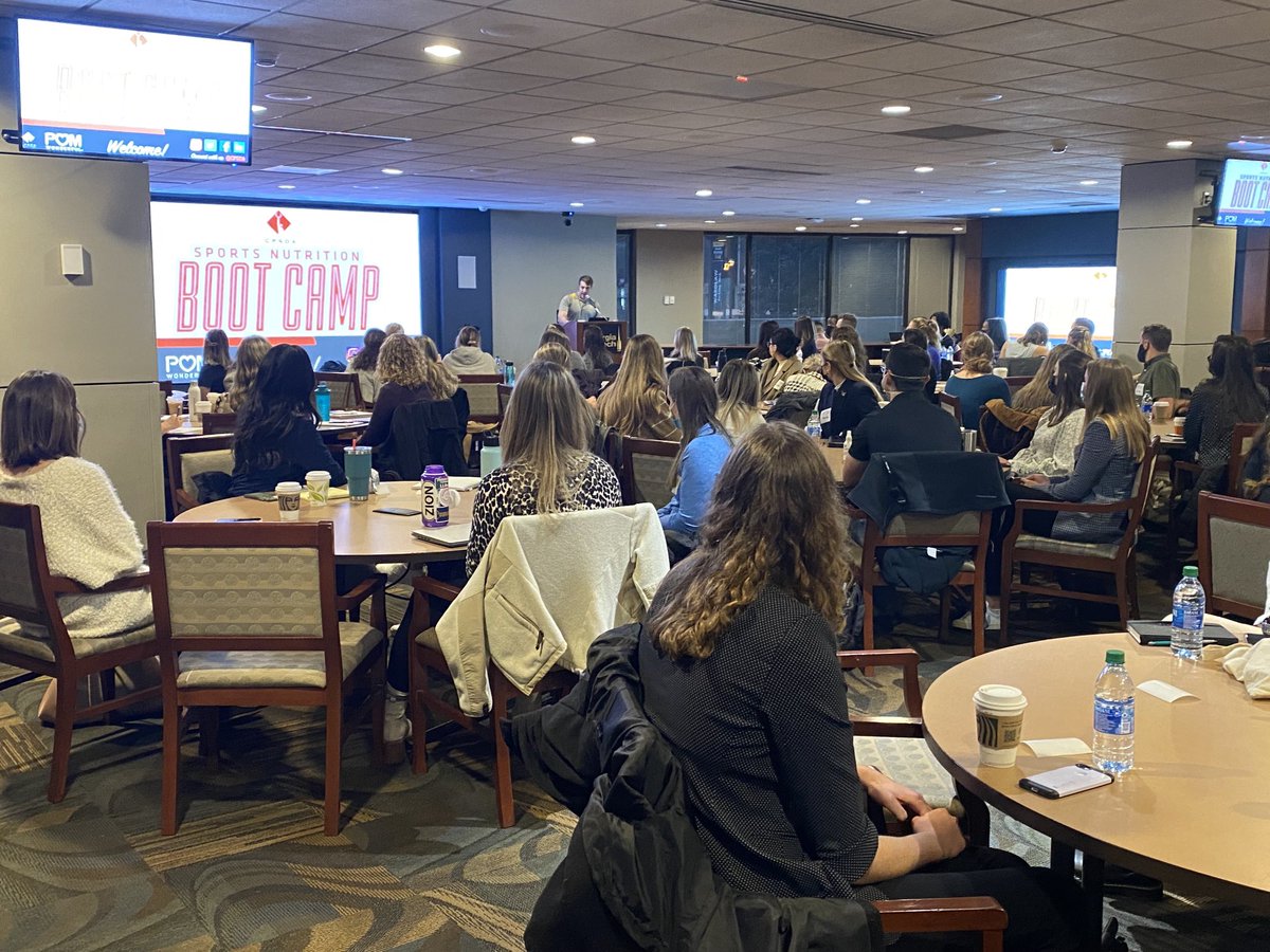 We are the proud hosts of this year’s ⁦<a href="/CPSDA/">C</a>⁩ Sports Nutrition Boot Camp! 120 young dietitians and dietetic students from across the country gathered at ⁦<a href="/GeorgiaTech/">Georgia Tech</a>⁩ to learn from practicing Sports Dietitians, including yours truly. ❤️