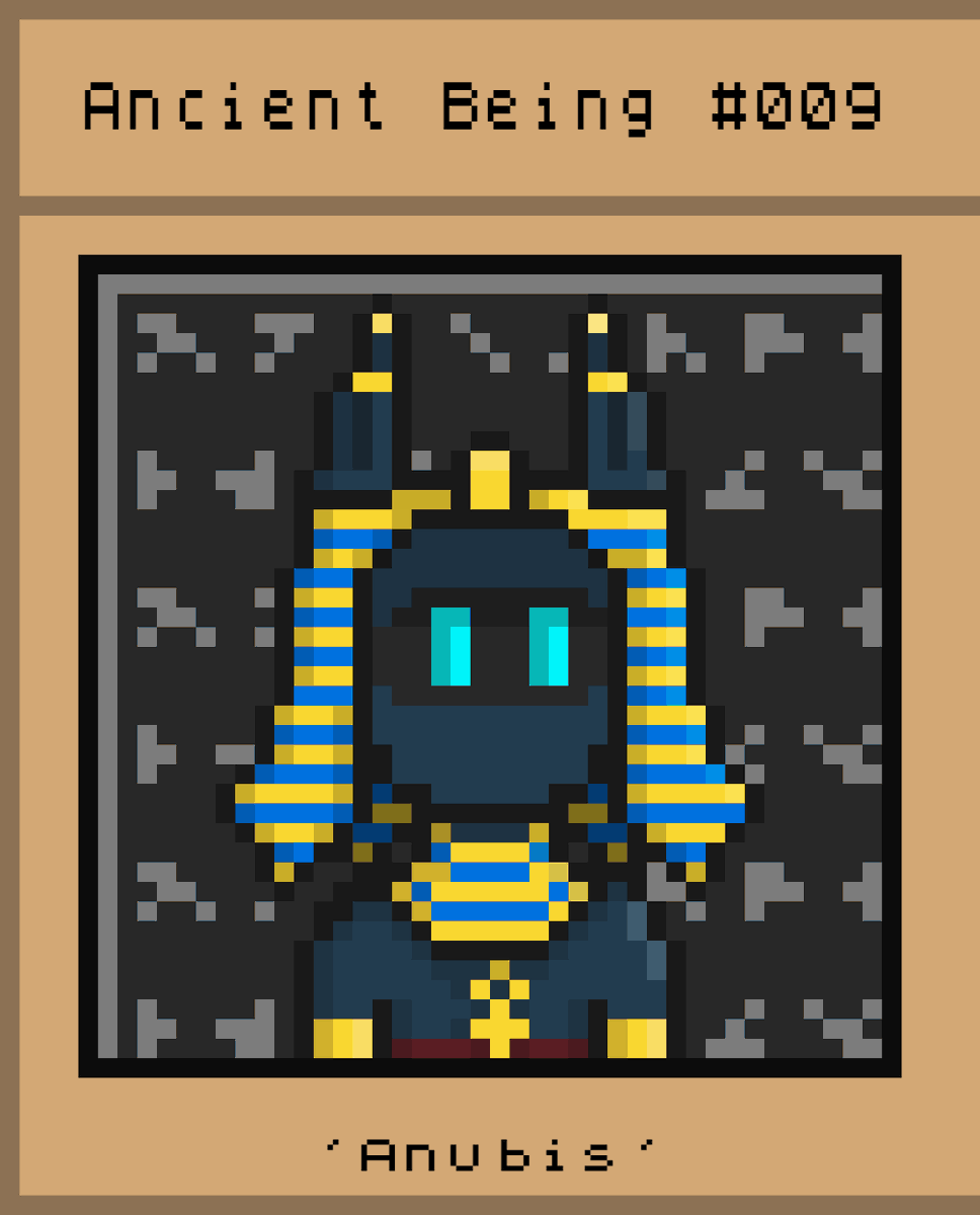 AncientBeings's tweet photo. 📜We're heading back to Ancient Egypt for #009...

Meet The Ancient Jackal, 'Anubis' 

Planned auction date is 24/01, but may change depending on solana network performance https://t.co/AhutFS0cqi