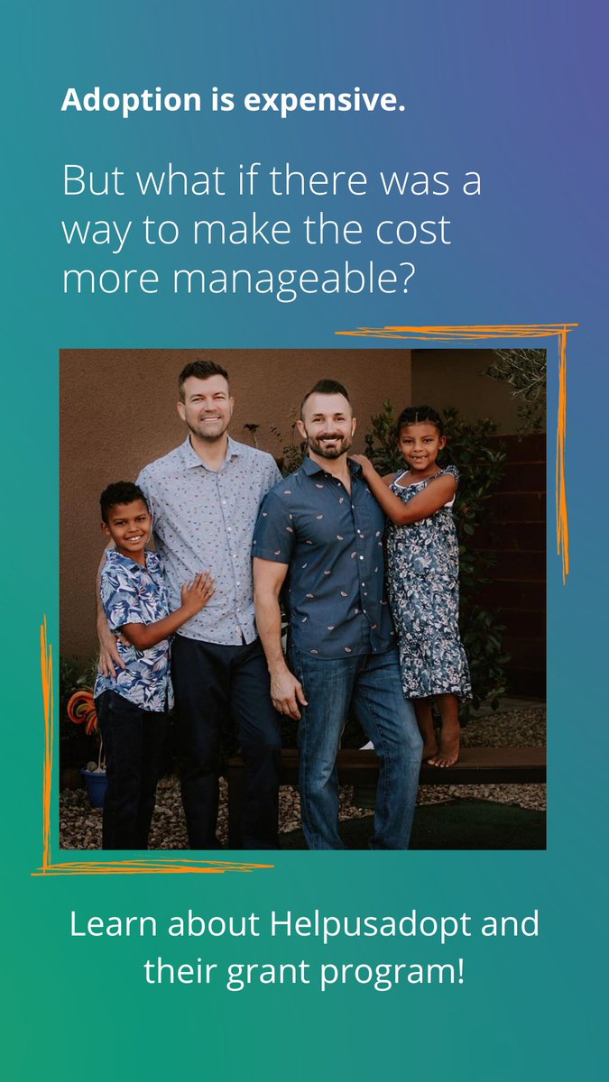 GaysWithKids's tweet photo. Adoption is expensive! But #helpusadopt is making the cost more manageable. ❤️👨👨👧👦
Join us on Instagram Live this Tuesday 1/25 at 8pm ET for a chat with https://t.co/kXRpczHvOP founder Becky Fawcett and grantee Allan Berkowitz. https://t.co/x7mEoSBYtI
