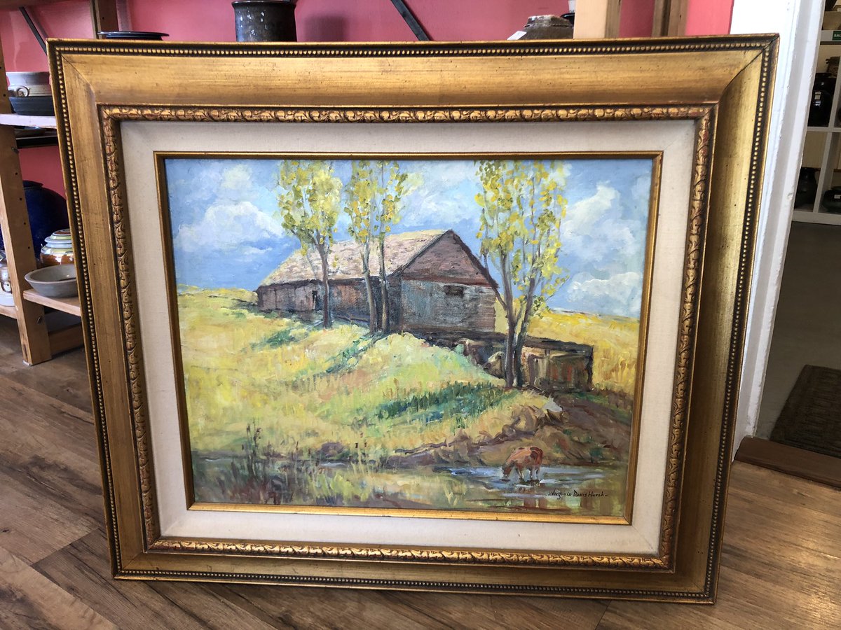 Listed California and Nevada artist painting  Virginia Davis Harsh (1907-2000).  She lived and worked in Carson City,Nevada from 1936 to her passing.  

Priced $350.00 tax included  16' by 20' oil on canvas board.  #nevadaart #listedartist #nevadaartist #nevada #landscape
