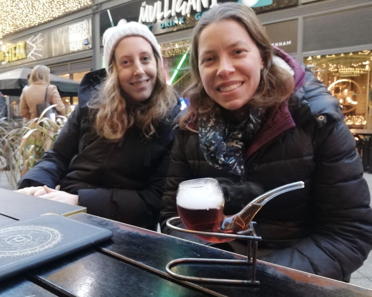 Just solved a murder with <a href="/CluedUppHQ/">CluedUpp Games</a> And then celebrated at @TheAlchemistUK with a cocktail in a pipe... just like Sherlock!