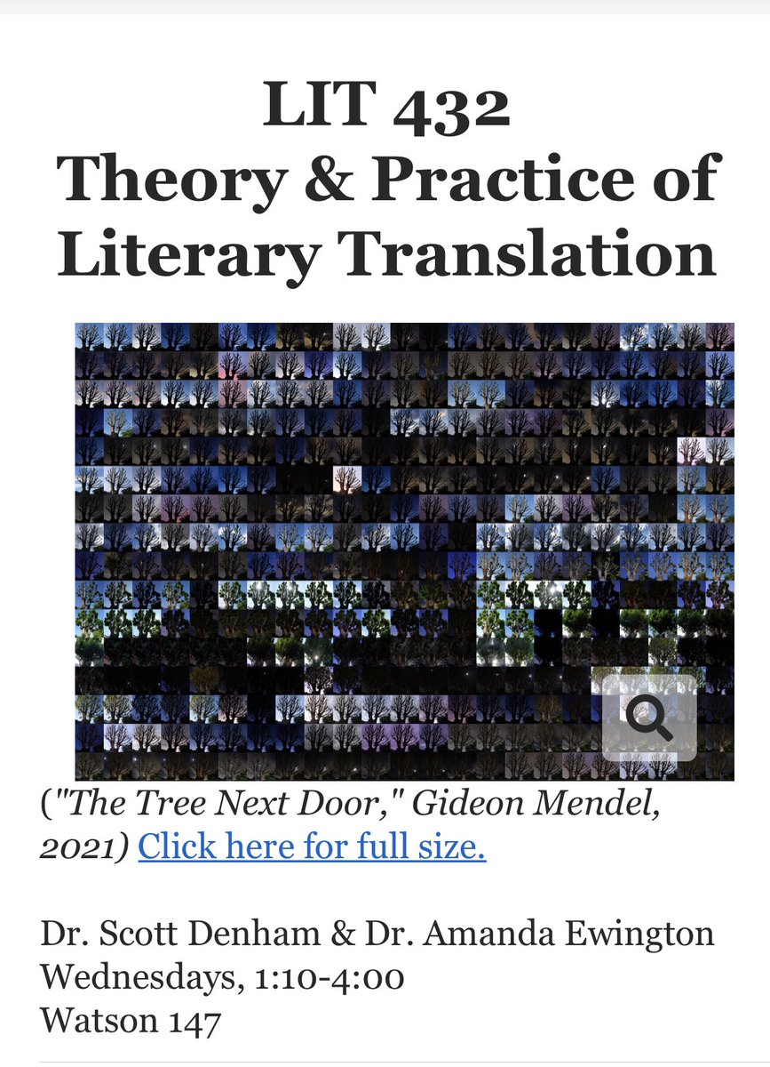LitTransDav's tweet photo. Super psyched that this spring’s seminar Theory and Practice of Literary Translation has begun! 🙏 Gideon Mendel for permission to use The Tree Next Door for our course image. Get it? (photo details here https://t.co/WuTqBuBf5D) https://t.co/HnxsZ8ex7S