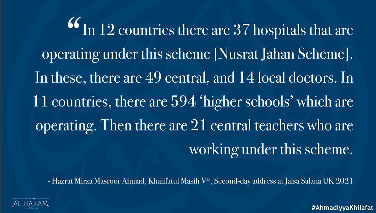 AlHakamWeekly's tweet photo. Under #AhmadiyyaKhilafat we are serving humanity across the 🌎and this service is growing every year.

In 2021: https://t.co/VTaXo0FCq3