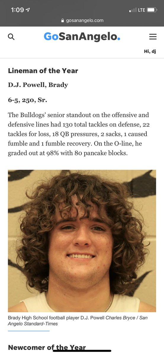 DJPowell60's tweet photo. All West Texas Lineman of the year!
@CoachFarmerTU @RobMessinger @Coach_TUI @Cotton_TAMUK @CoachEJ_DLine @CoachJP3 @Coach_Caruso @Coach__Myers @beasley_coach @CoachZachWill https://t.co/p9geNg2lT5
