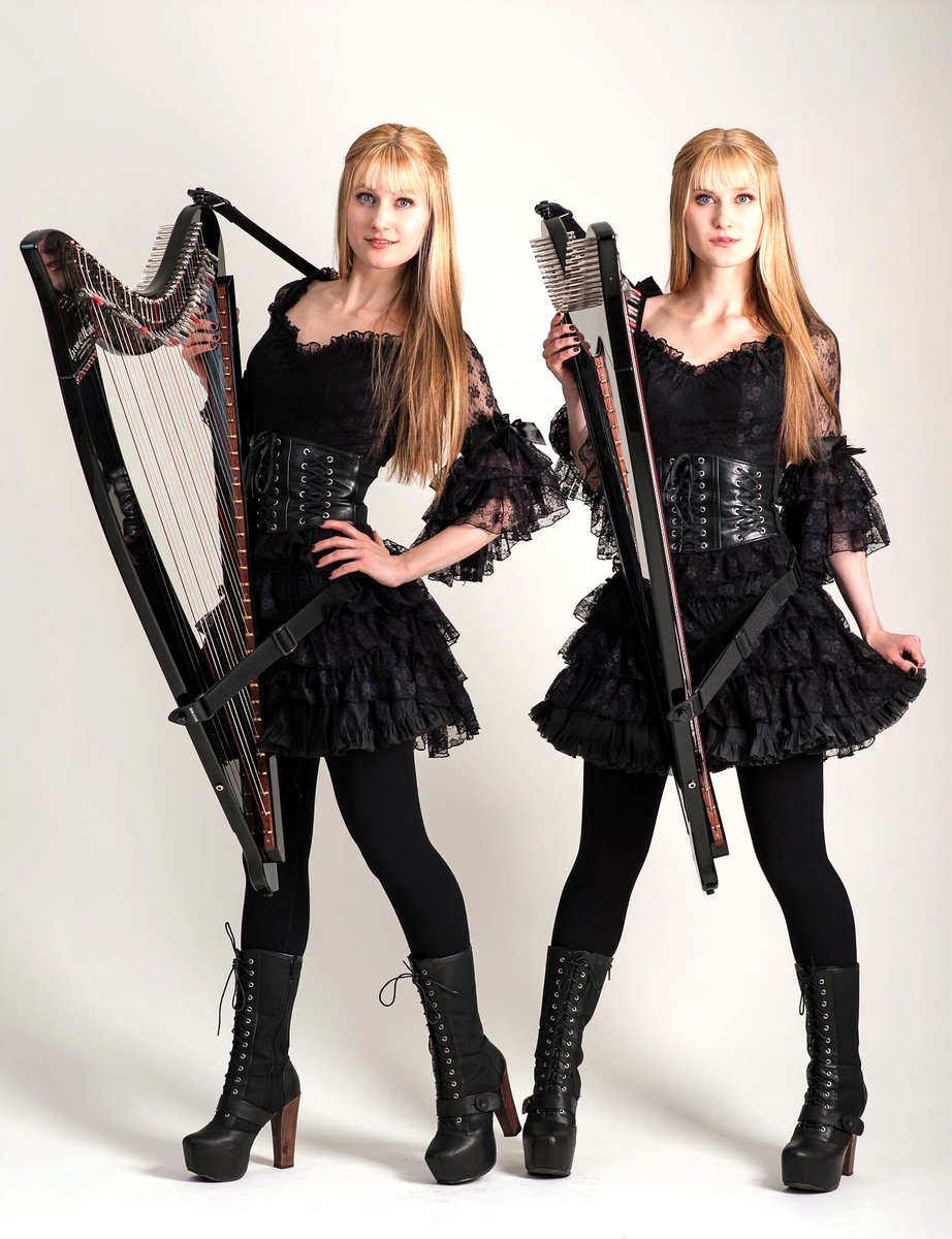 FrancoCenterME's tweet photo. Harp Twins concert 7:30pm Saturday, May 28. Identical twins Camille and Kennerly perform duet harp arrangements of rock and metal’s most iconic hits. Buy reserved seating tickets here https://t.co/7mAsvkCiUY Listen to their cover of Sounds of Silence https://t.co/1R8MPgVjzo https://t.co/QaU2bEURcR