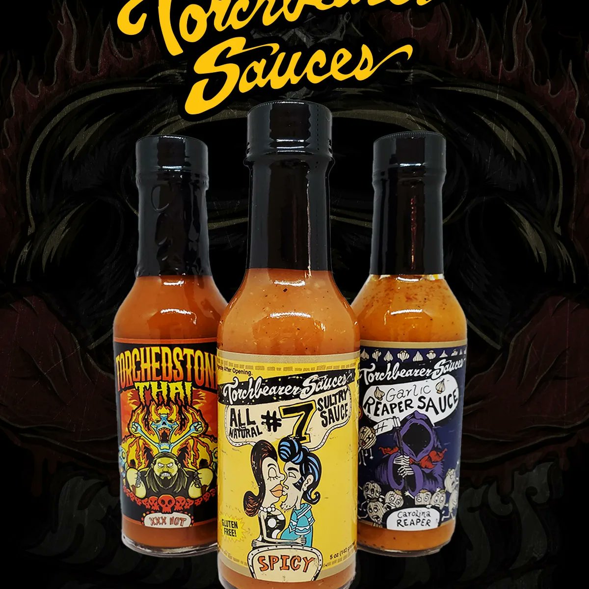 We just brought out a new 3-pack of hot sauces handpicked by our friends at Kinda Fit Kinda Fat. Great sauces, great price, great people. Check 'em out at kindafitkindafat.com and grab this limited time group at torchbearersauces.com/product/kfkf-s…