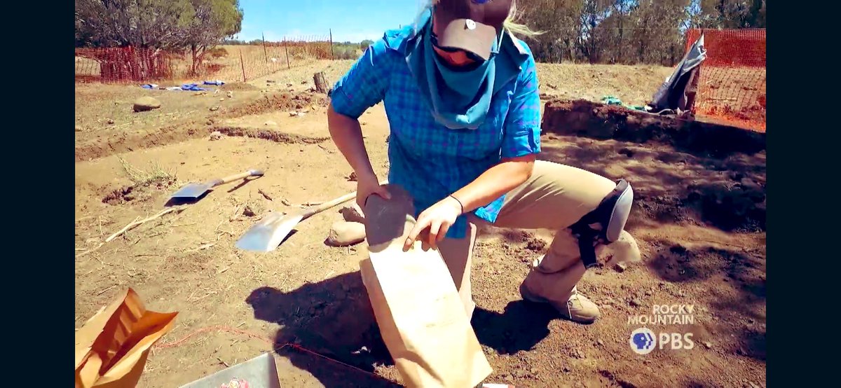 JeniLewWho's tweet photo. When I was a kid I LOVED the documentaries on @PBS that showed archaeological work. I thought, “I can’t believe people get to do that. Someday it’ll be me.” I hope other young girls are encouraged by me on @rmpbs. #hardworkpaysoff #goforit #archaeology #indigenous #NativeAmerican https://t.co/l4To8gqqya