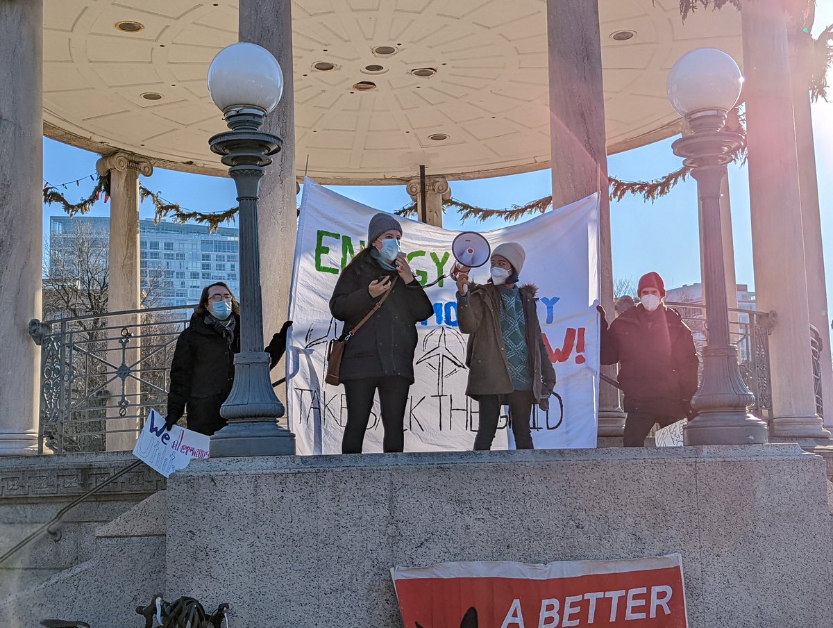 MAEcosocialists's tweet photo. Thank you to our speakers:  @MikeConnollyMA, @VoteSteveOwens, @BeccaForWard7, and Mutual Aid Eastie! #UtilityRelief4All https://t.co/8gZFTwfYai