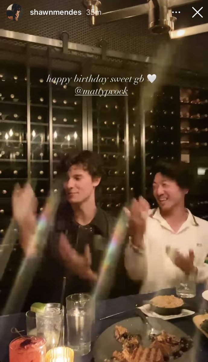 Shawn Mendes via Ig story wishing Matty Peacock, Happy Birthday!!! https://t.co/E1yX6Kpzo9