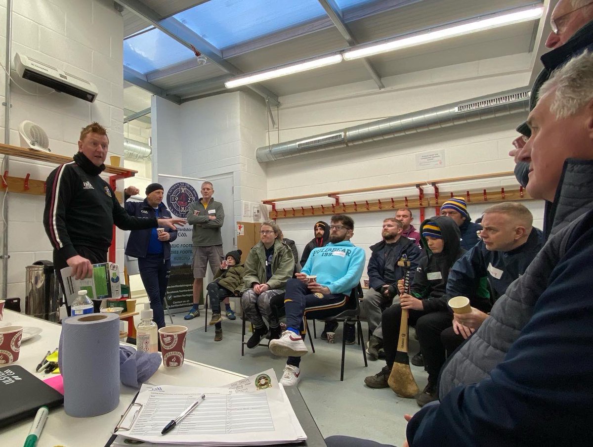 A great afternoon at our Hurling Coaching workshop with 
GAA's Hurling Development Manager, Martin Fogarty &amp; Kevin Kelly -Ulster GAA's Hurling Development Manager🤩 
Great to see so many coaches investing their time into the continued development of Hurling in Britain🙌🏻 <a href="/BPCGAA/">Britain GAA</a>