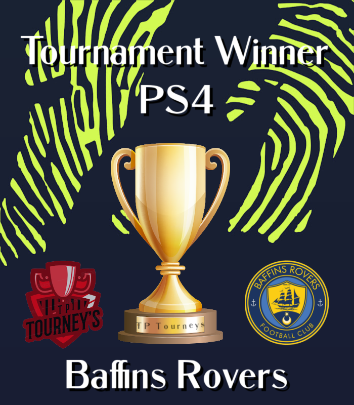 TP_Tourneys's tweet photo. PS4 Tournament winners for 21st January was fellow VPG team and Tournament runners @Baffinsroversfc well played lads entered the tourney late and come prepared 💪 https://t.co/eEId37mo1p