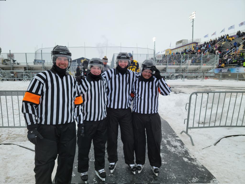 On ice officials for East Grand Forks  vs. Prior Lake Boys.

Ethan Anderson (happy birthday)
Alex Hoehn
Eric Standke
Jordan Lee 

<a href="/HockeyMankato/">EverythingMankatoHockey</a> 
<a href="/HockeyDayMN/">Hockey Day Minnesota</a> 
<a href="/hockeydayKATO/">hockeydaymankato</a>