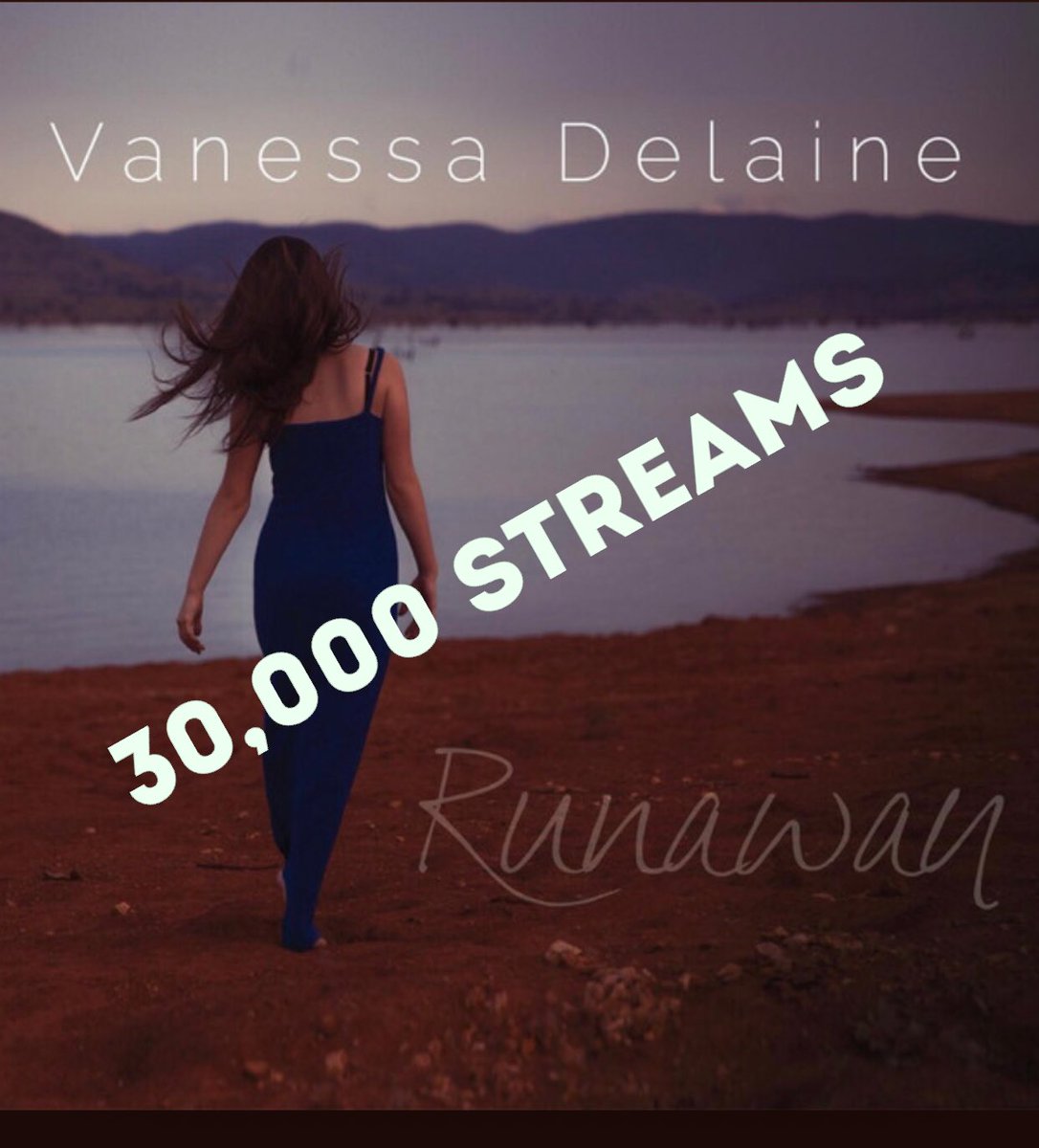 We did it!! Thank you to everyone who streams my songs. This album ‘Runaway’ reached 30,000 streams on Spotify overnight. If you haven’t had a listen then please check it out on your favourite streaming service. #vanessadelainemusic #runawayalbum #sungersongwriter #mileston