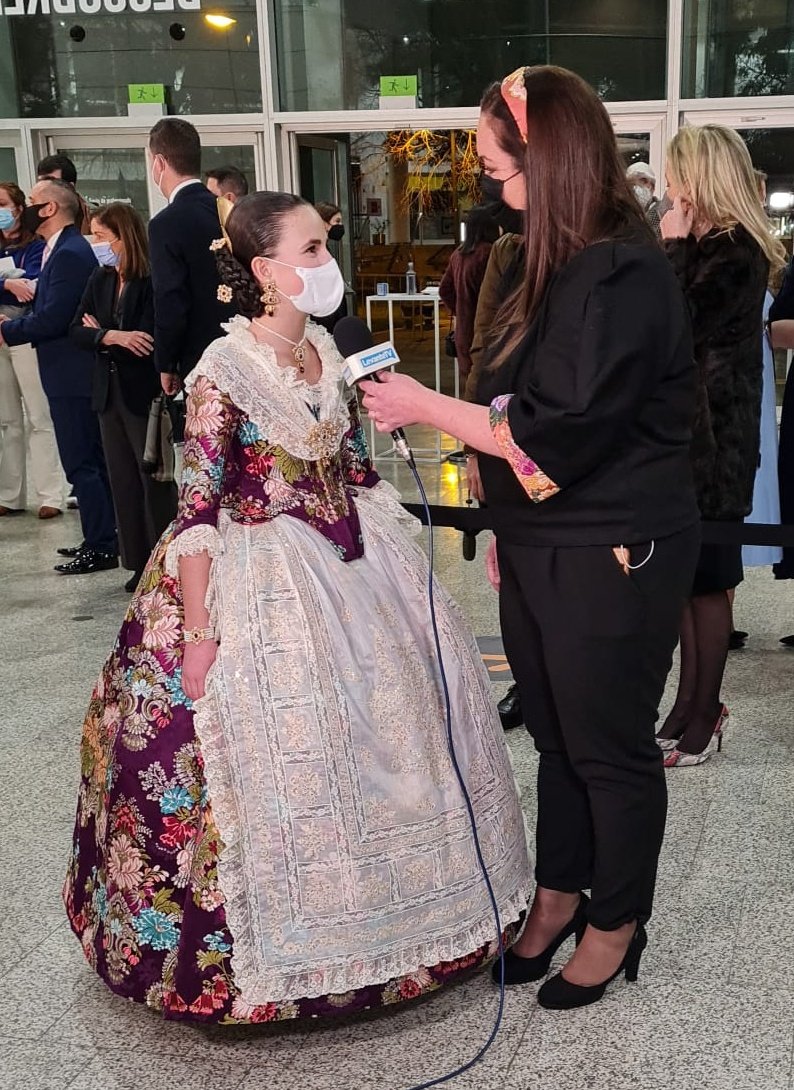 Con la Fallera Mayor Infantil Nerea López.