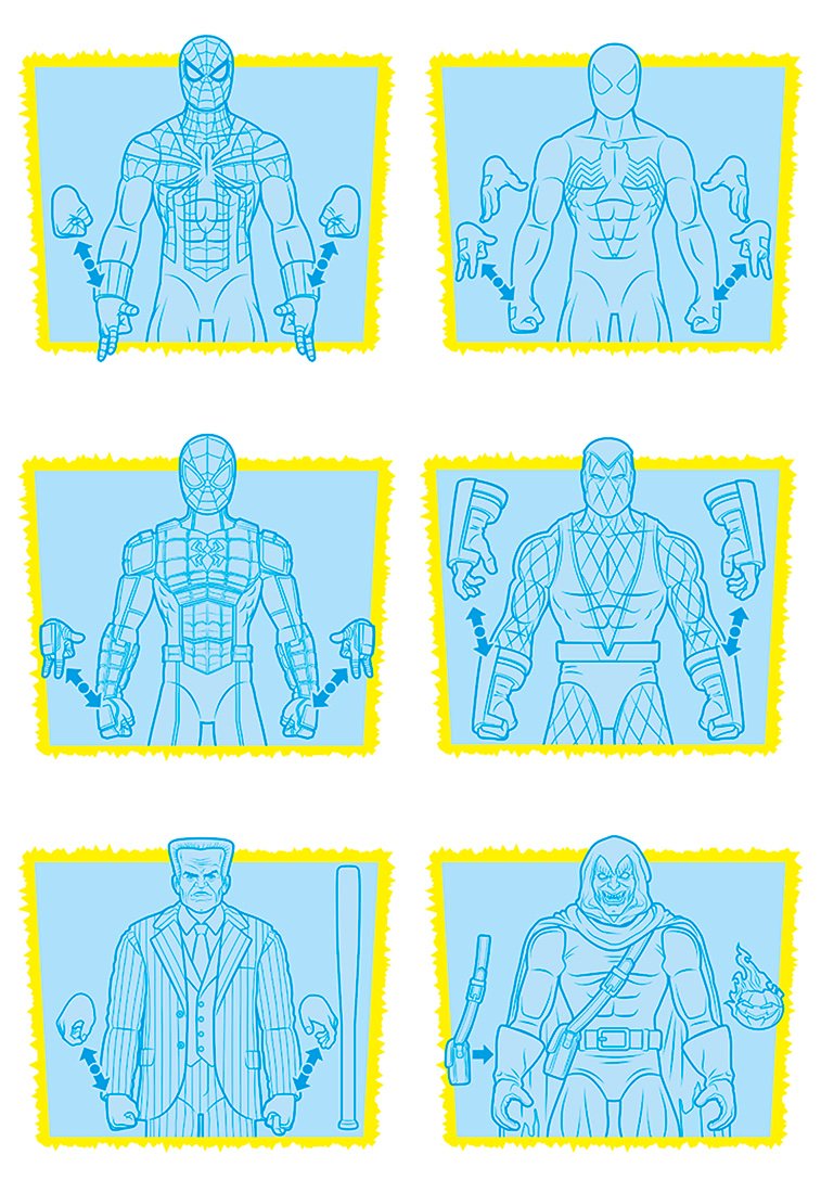 HMooreDesign's tweet image. Character illustrations for Hasbro's Marvel Legends Spider-Man Wave 2 Retro series packaging.
#SpiderMan  #hasbropulse #marvellegends #toypackaging #retro #graphicdesign #illustration